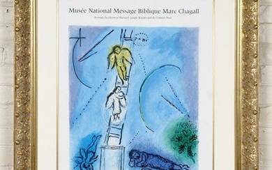 MARC CHAGALL "JACOB'S LADDER" LITHOGRAPH SIGNED