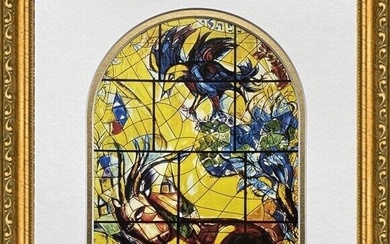 Marc Chagall - Jerusalem Windows "Naphtali" Newly Custom Framed Print