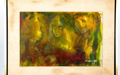 Marie WILLNER: Abstract Figures - Oil on Canvas