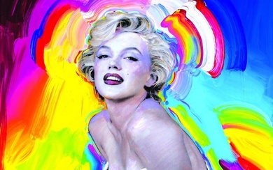 Marilyn Monroe Art on Canvas Print by Peter Max