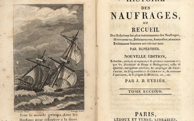 [Maritime history]. Deperthes, J.L.H.S. and Eyriès, J.B.B. Histoire des naufrages,...