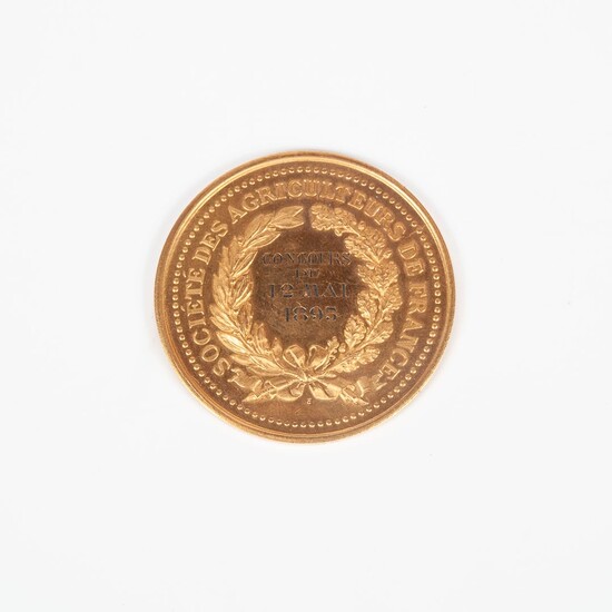 Médaille agricole en or Société des agriculteurs... - Lot 52 - Paris Enchères - Collin du Bocage