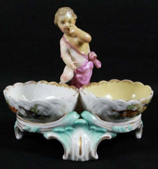 Meissen Style Porcelain Figural Salts