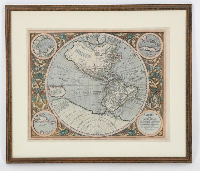 Mercator, America Sive India Nova Map, 17th century