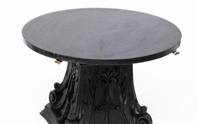 Mid Century Palladio Sculpted Italian table with Slate Top
