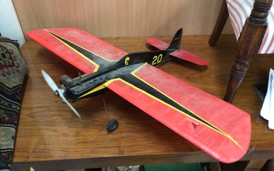 Model plane with petrol motor