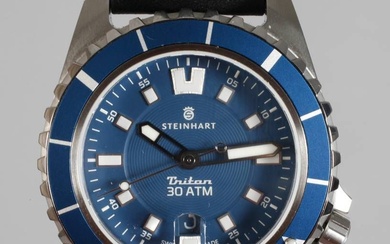 Montre de plongée Steinhart Triton "Triton 30 ATM BLUE", montre de plongée lourde, Suisse, vers...