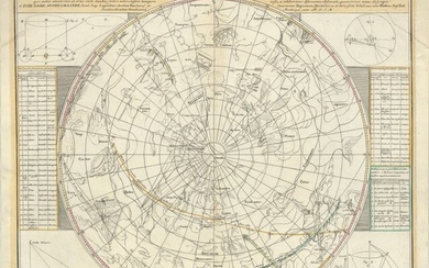 "Motus Cometarum Hemisphaerio Australi, Qui intra Anum 1530 et 1740 cum Duabus Stellis Novis...", Doppelmayr/Homann
