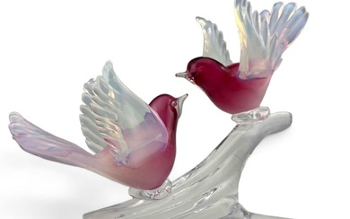 Murano Art Glass Bird Sculpture