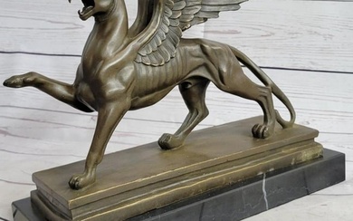 Mythological Dragon Griffin Bronze Sculpture