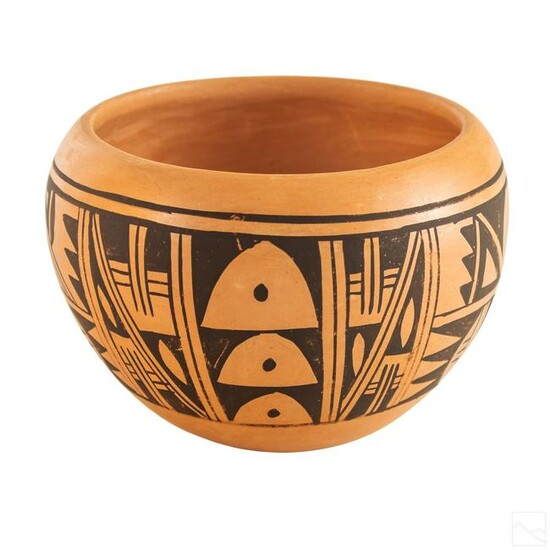 Native American Indian Hopi Signed Bowl Vase Pot