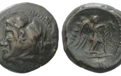 Northern Apulia, Ausculum, c. 240 BC. Æ (19mm, 4.82g, 12h)....