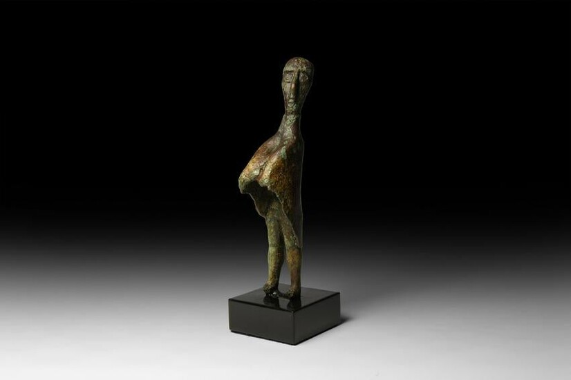 Nuragic Statuette of a Cloaked Tribal Chief