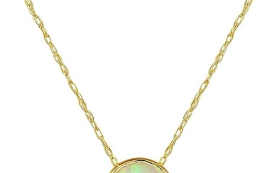 Opal Necklace 14K Yellow Gold