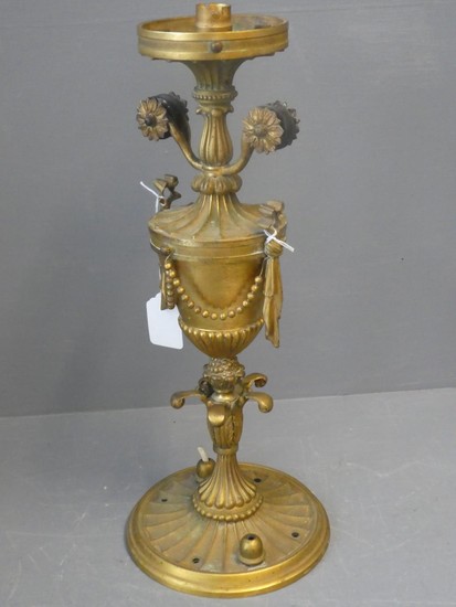 Ormolu ceiling light of classical form (missing its shade b...