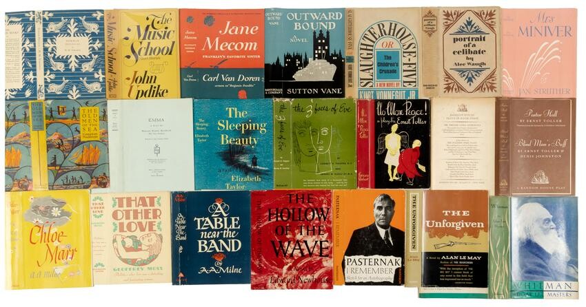 Over 400 dust jackets from literature
