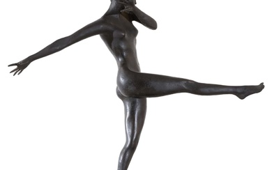 PAOLO TROUBETZKOY (Intra, 1866 - Pallanza, 1938) Ballerina scultura in...