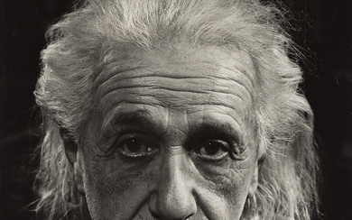 PHILIPPE HALSMAN (1906-1979) Portrait of Albert Einstein.