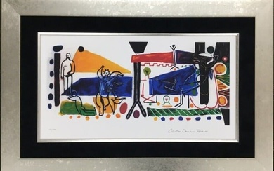 Pablo Picasso The Family Signed Collection Picasso Domain L/ED Custom Framed