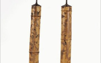Pair of Bamboo Floor Lamps.