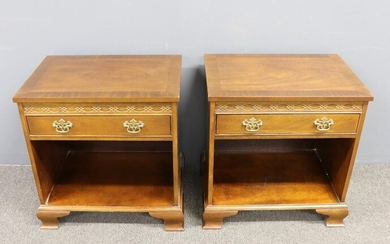 Pair of Chippendale Style End Cabinets