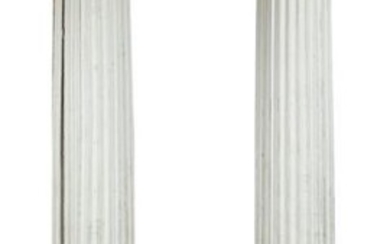 Pair of White-Painted Columns