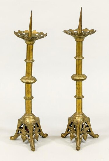 Pair of candlesticks, late 19th cen