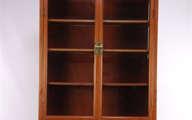 (-), Rosewood 2-piece cabinet with glass doors in...