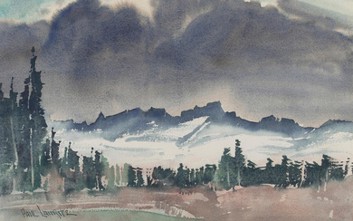 Paul Lauritz (1889-1975) Sierras sheet 14 x 21 in. framed...