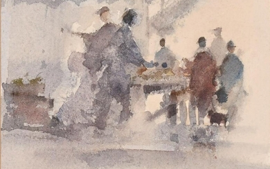 Peter Gilman, 'Leadenhall Market, 1981', watercolour