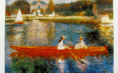 Pierre Auguste Renoir THE SKIFF Estate Signed Small Giclee