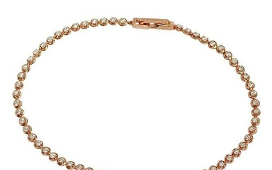 Pink Gold 14K Bracelet Diamond 62-RND-0,93-G/VS1A