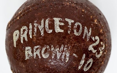 Princeton 23, Brown 10 Antique Trophy Baseball