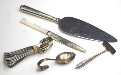 Quantity of various silver flatware