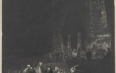 REMBRANDT VAN RIJN - Christ and the adulteress. Paris / London 1835