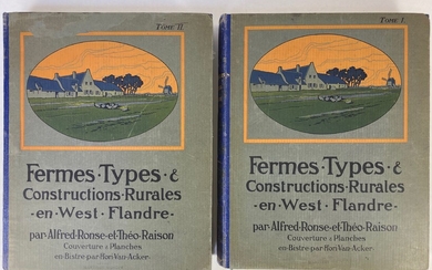 RONSE, A. & Th. RAISON. Fermes-types et constructions rurales en West-Flandre. Bruges, Ch. Beyaert, 1918....