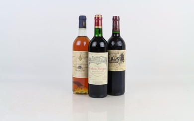Réunion de 3 bouteilles de vins de Bordeaux... - Lot 352 - Alexandre Landre Beaune