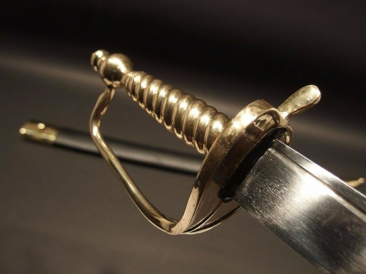 Revolutionary War English Officer Hanger Cutlass Sword