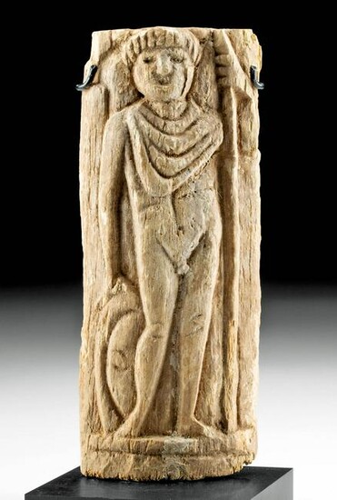Roman Bone Inlay w/ Relief of Warrior
