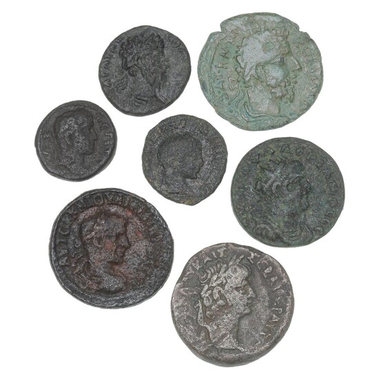 Roman Empire, collection of provincial coins, in total 7 pcs