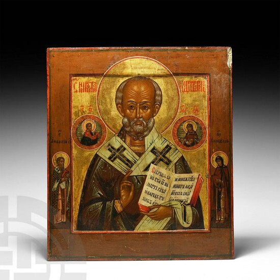 Russian Icon with St. Nicolas