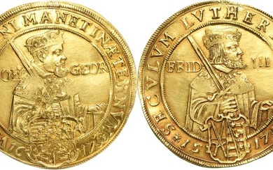 Sachsen-Kurlinie ab 1547 (Albertiner)Johann Georg I. (1611-) 1615-1656 6 Dukaten...