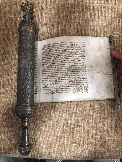 Scroll of Esther Viennese silver on 19th century parchment