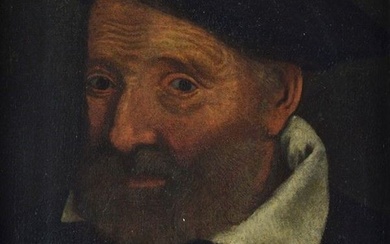 Scuola Lombarda, XVI sec., Ritratto di uomo con barba