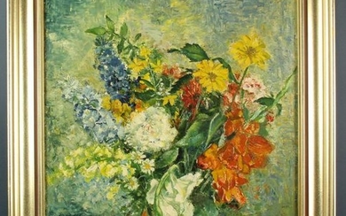 Signed Gritchenko, Rich Floral Still Life