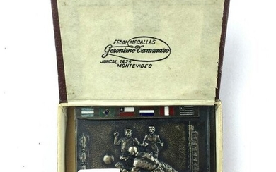 Silver and enamel plaque
