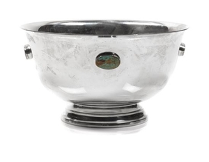 Silverplate and Turquoise Bowl