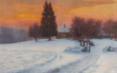 Snow Landscape, (19)46 Karl Martin Schade, (1862 - 1954)