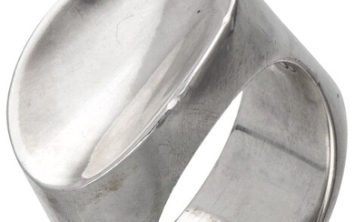 Sterling silver no.A110B ring by Danish designer Andreas Mikkelsen for Georg Jensen.