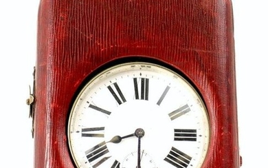 Swiss Antique Large Pocket Watch W/Travel Case